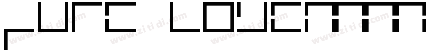pure love字体转换